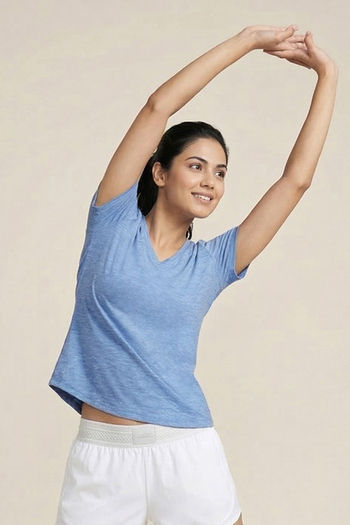 Zelocity Quick Dry Relaxed Top - Light Blue — image 3